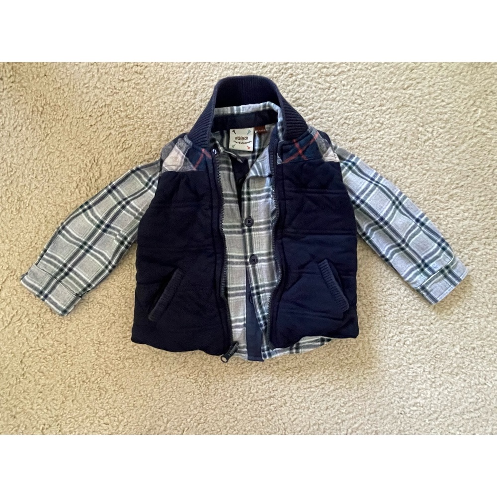 Revesible Vest with long sleeve shirts for 24 months old
